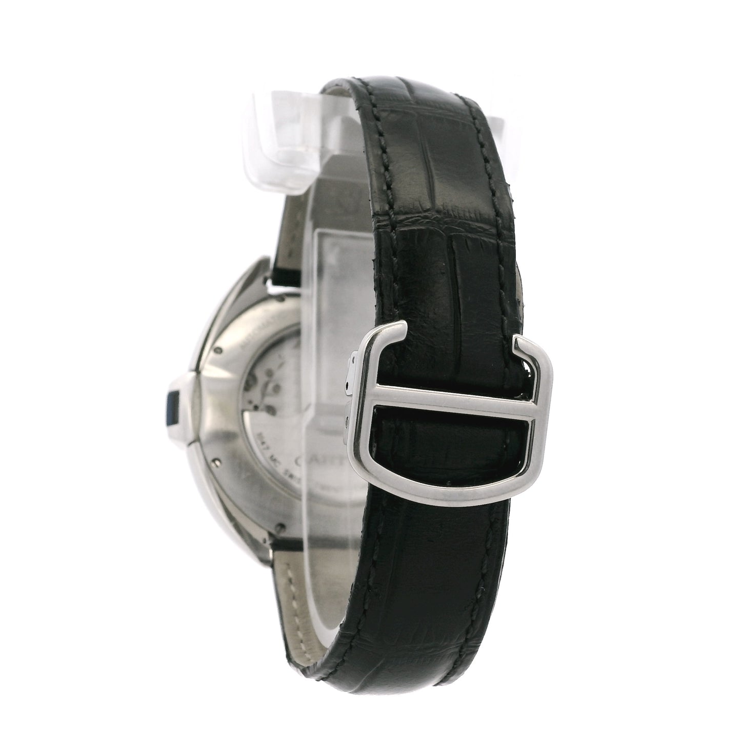 Cartier WSCL0018 Cle De 40mm Silver Roman Dial Watch