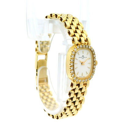 Baume and Mercier 18k Yellow Gold Diamond Watch