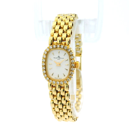 Baume and Mercier 18k Yellow Gold Diamond Watch