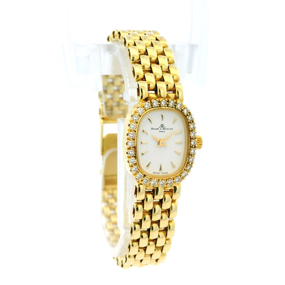 Baume and Mercier 18k Yellow Gold Diamond Watch