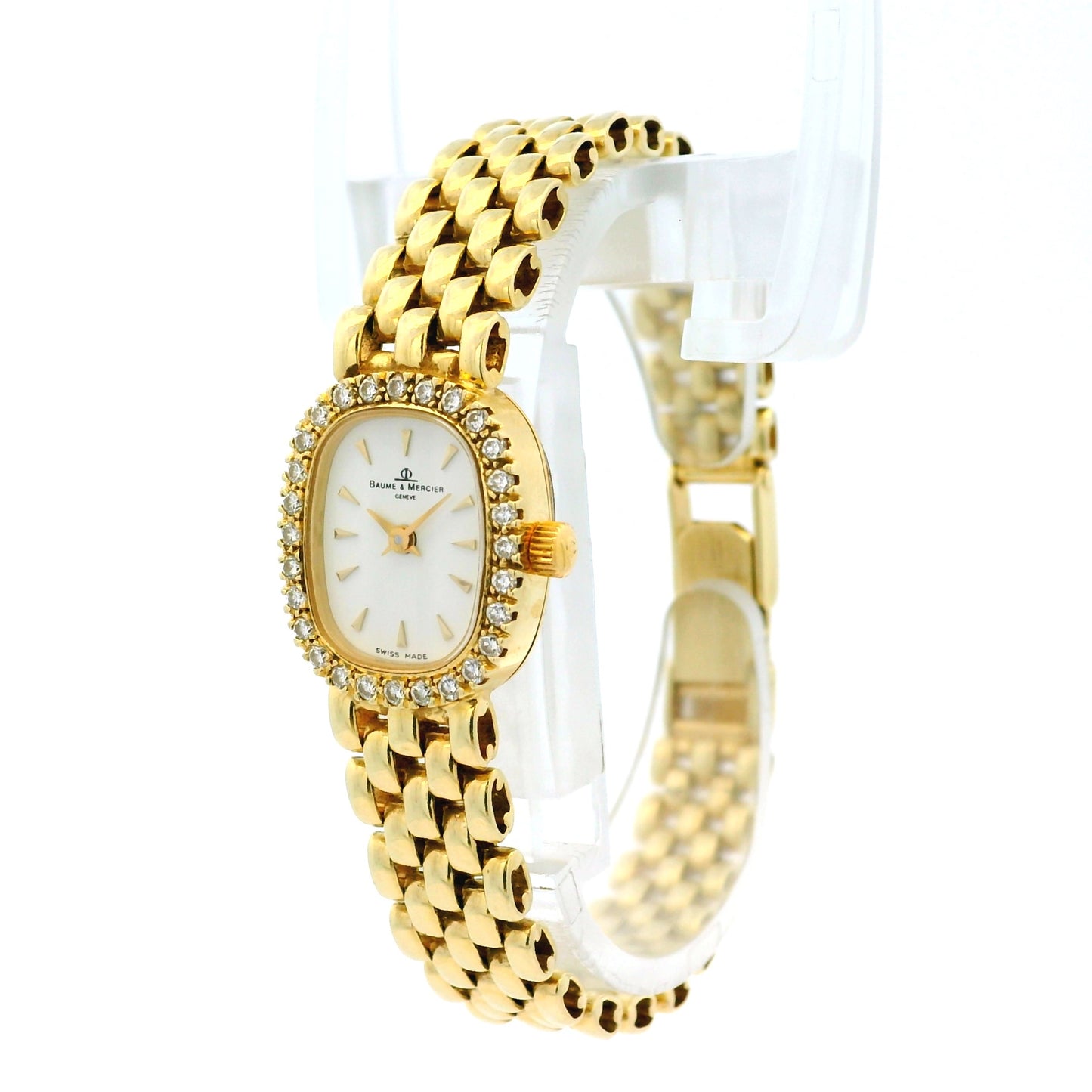 Baume and Mercier 18k Yellow Gold Diamond Watch