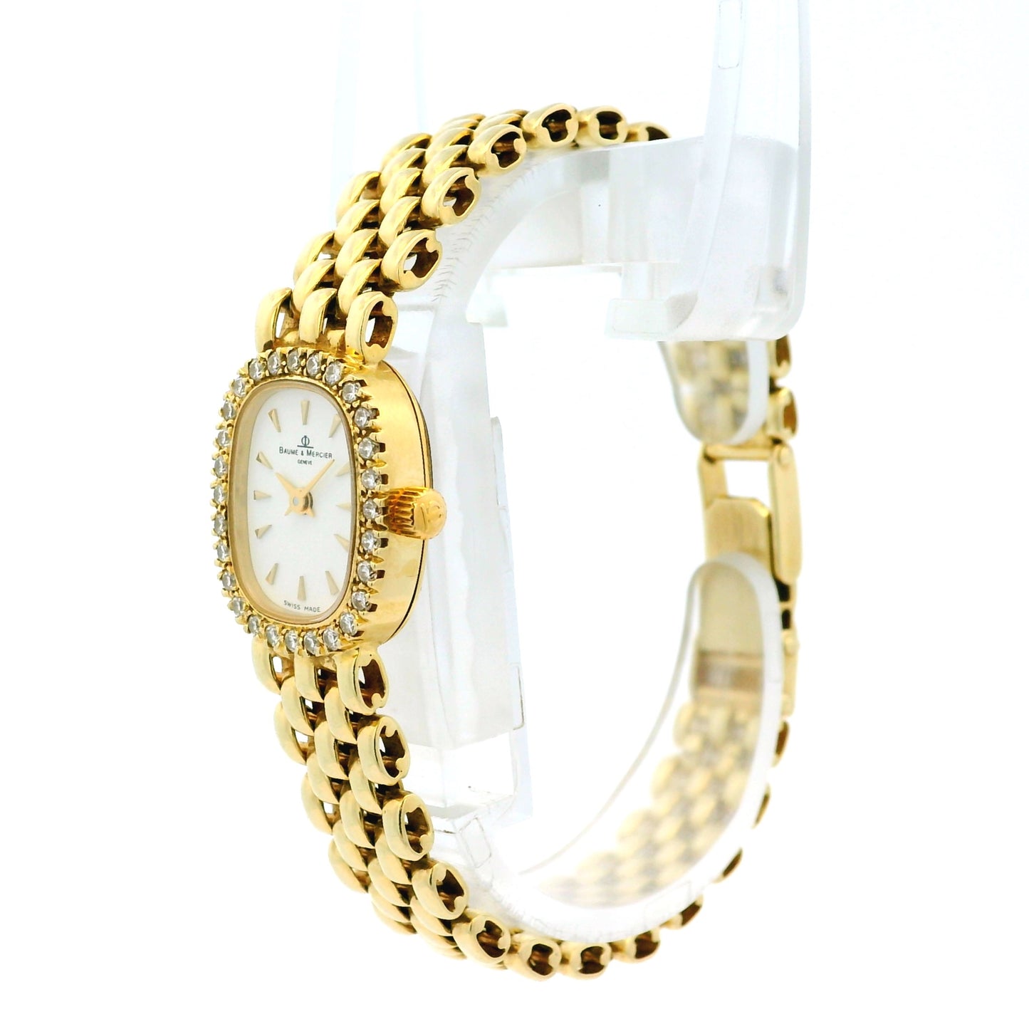 Baume and Mercier 18k Yellow Gold Diamond Watch