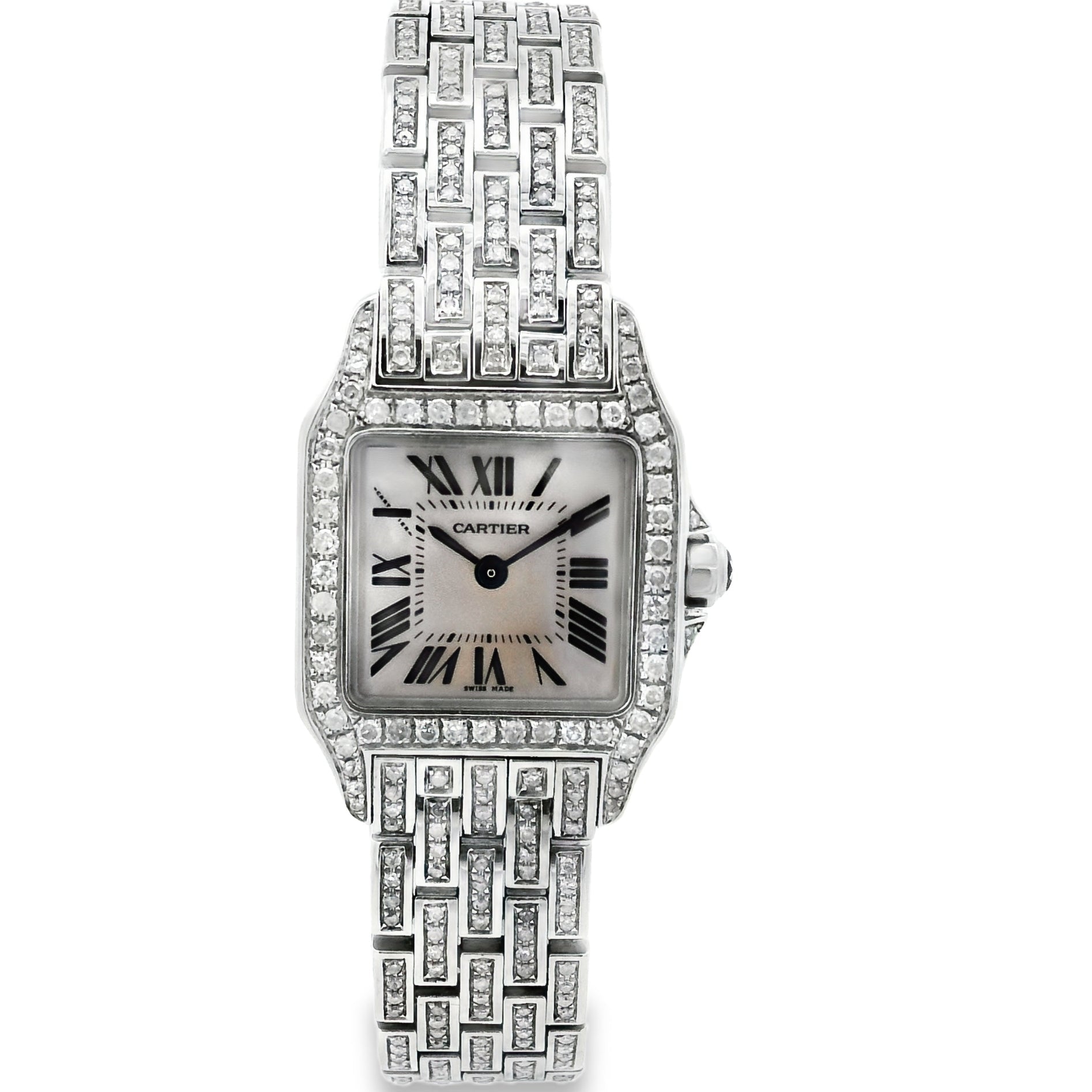 Cartier Santos Demoiselle 2698 Mother of Pearl Dial Aftermarket Watch