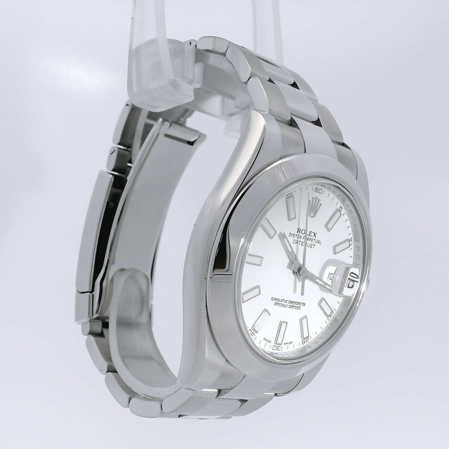 Rolex 116300 Datejust II 41mm Stainless Steel White Stick Dial Watch