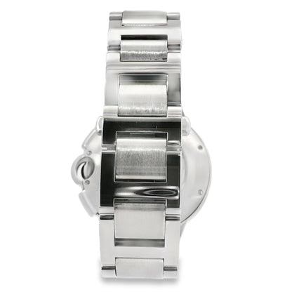 Cartier 3109 Ballon Bleu 44mm Silver Roman Dial with Aftermarket Diamonds Watch