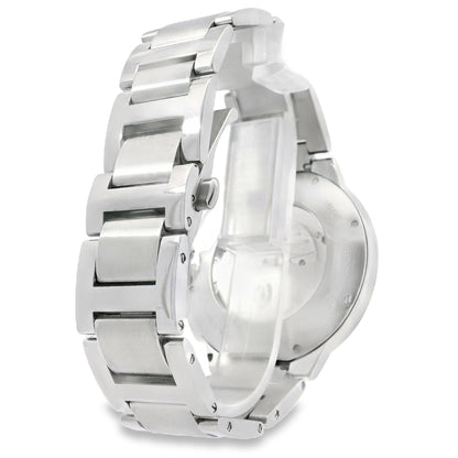 Cartier 3109 Ballon Bleu 44mm Silver Roman Dial with Aftermarket Diamonds Watch