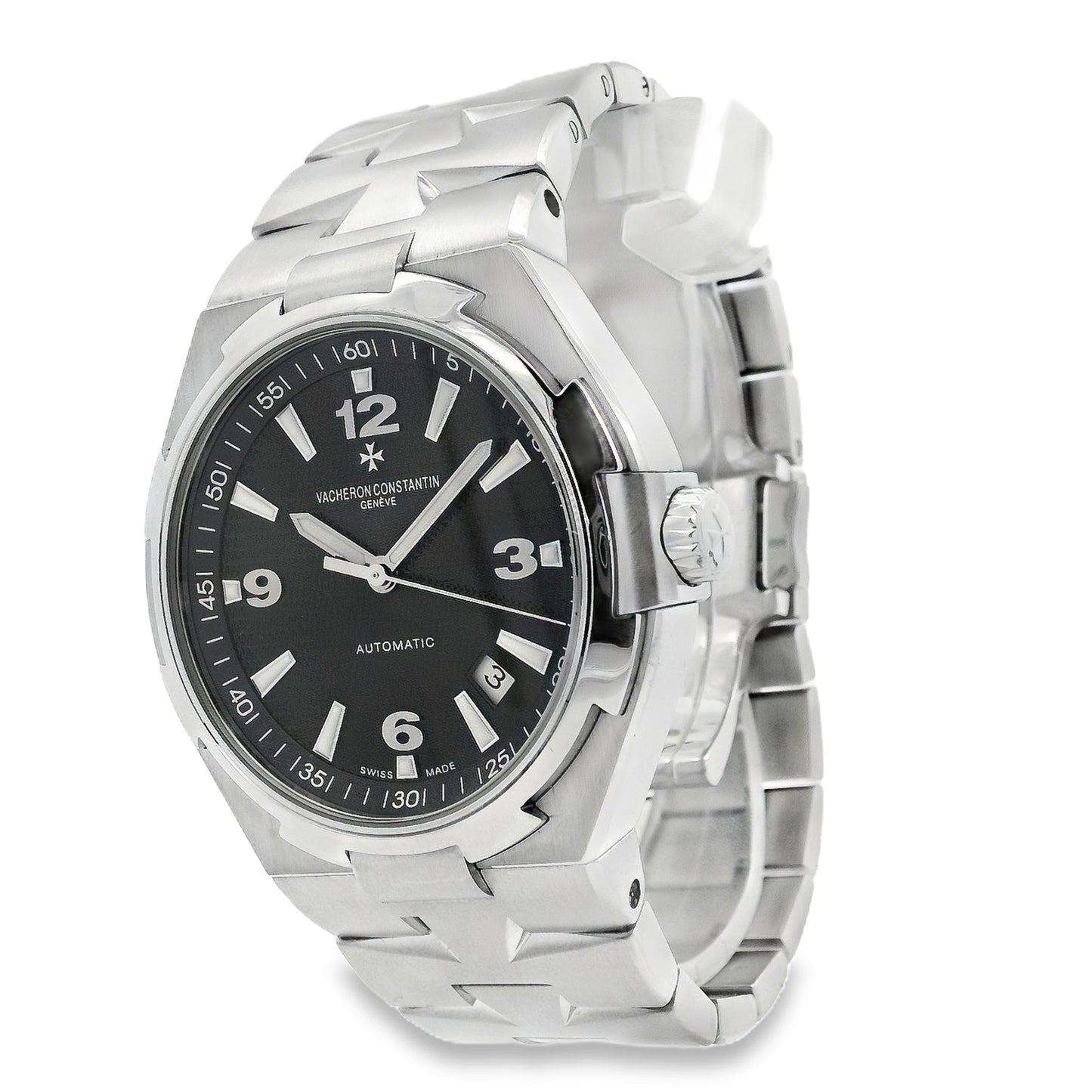 Vacheron Constantin 47040/B01A-9094 Overseas Black Dial Stainless Steel 42mm Watch