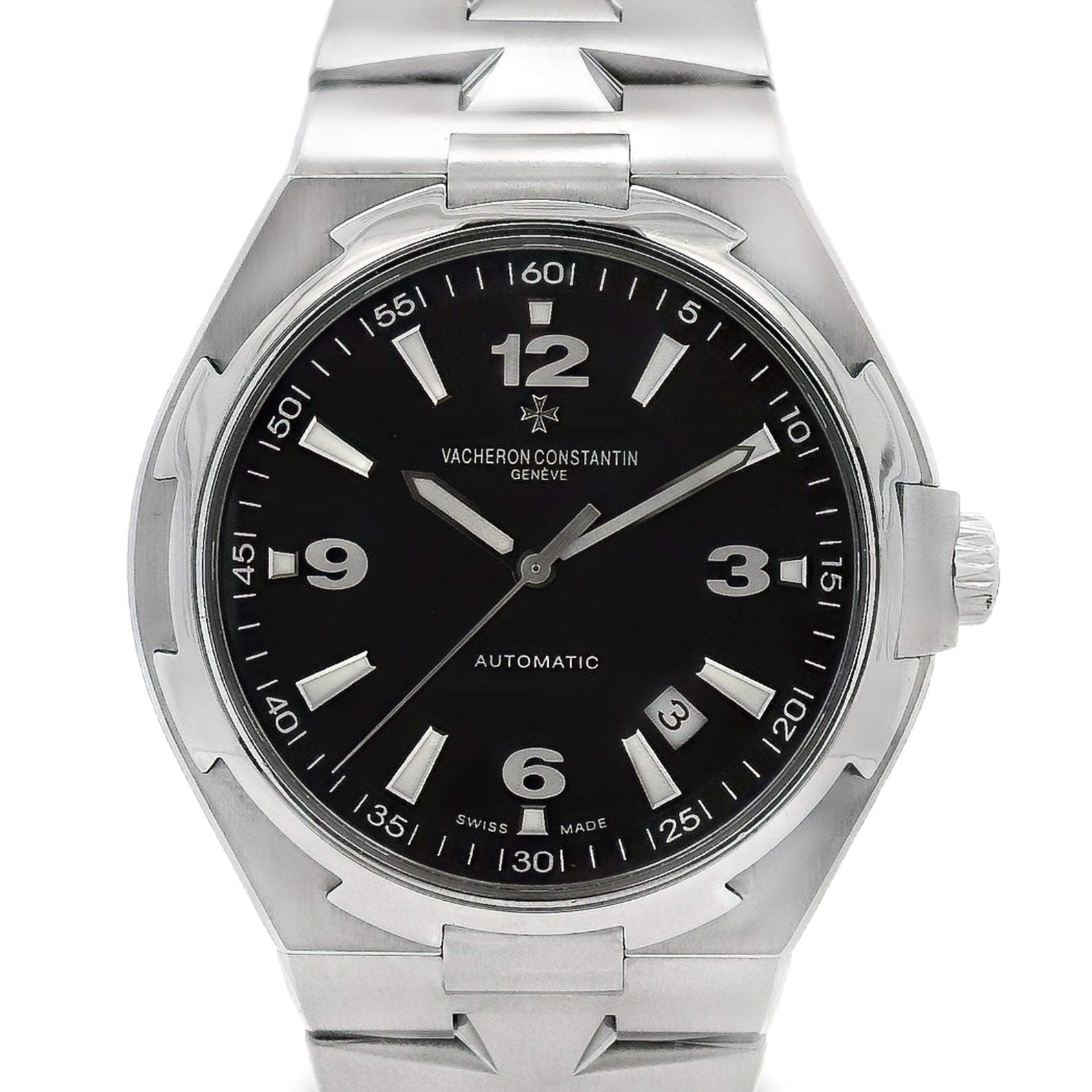 Vacheron Constantin 47040/B01A-9094 Overseas Black Dial Stainless Steel 42mm Watch