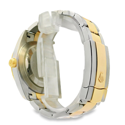 Rolex 126303 Datejust 18k Yellow Gold and Stainless Steel Black Diamond Dial on Oyster Bracelet Watch