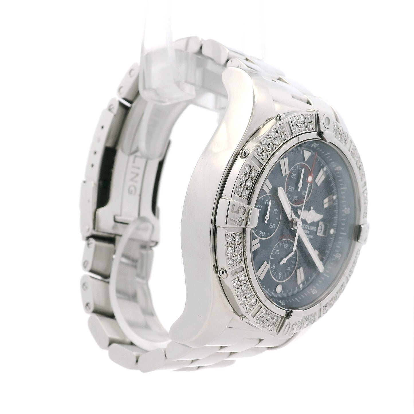 Breitling A13370 Stainless Steel with Blue Chrono Dial Watch