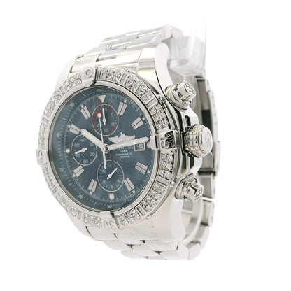 Breitling A13370 Stainless Steel with Blue Chrono Dial Watch