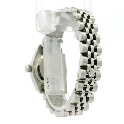 Rolex 179174 Datejust Stainless Steel and White Gold Black Dial Watch