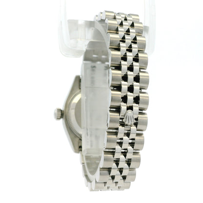 Rolex 179174 Datejust Stainless Steel and White Gold Black Dial Watch