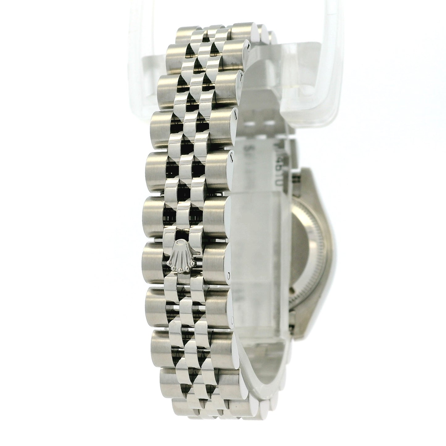 Rolex 179174 Datejust Stainless Steel and White Gold Black Dial Watch