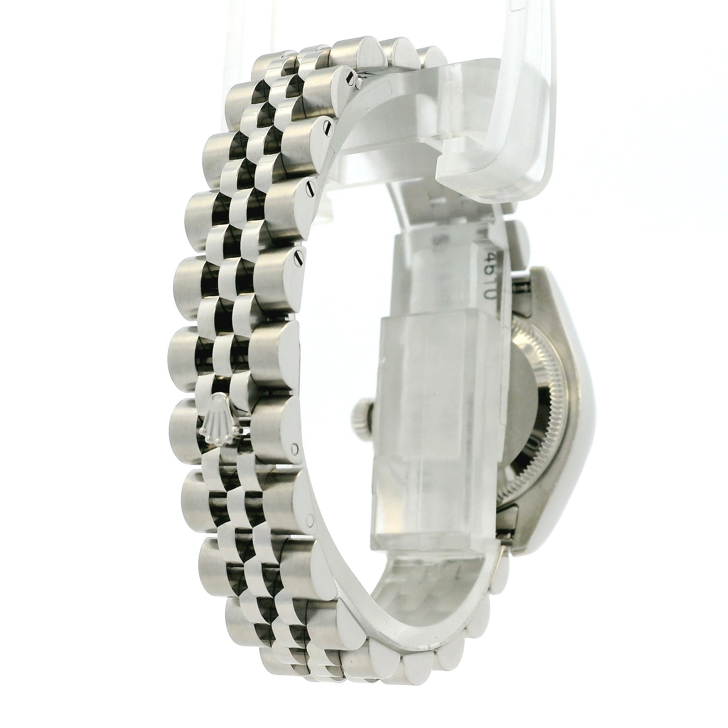 Rolex 179174 Datejust Stainless Steel and White Gold Black Dial Watch