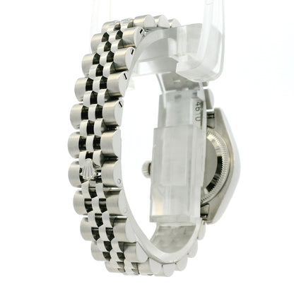 Rolex 179174 Datejust Stainless Steel and White Gold Black Dial Watch