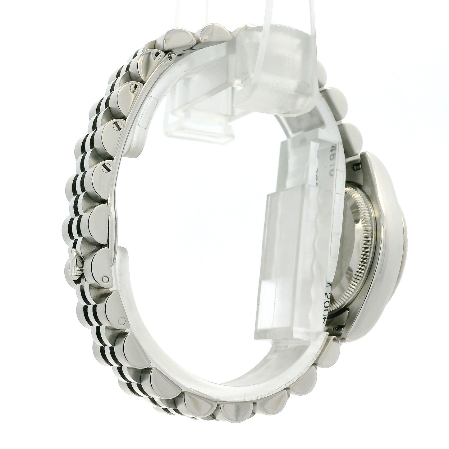 Rolex 179174 Datejust Stainless Steel and White Gold Black Dial Watch