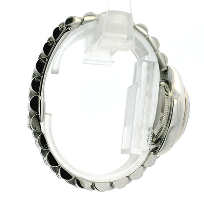 Rolex 179174 Datejust Stainless Steel and White Gold Black Dial Watch