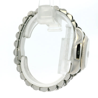 Rolex 179174 Datejust Stainless Steel and White Gold Black Dial Watch