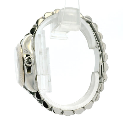 Rolex 179174 Datejust Stainless Steel and White Gold Black Dial Watch