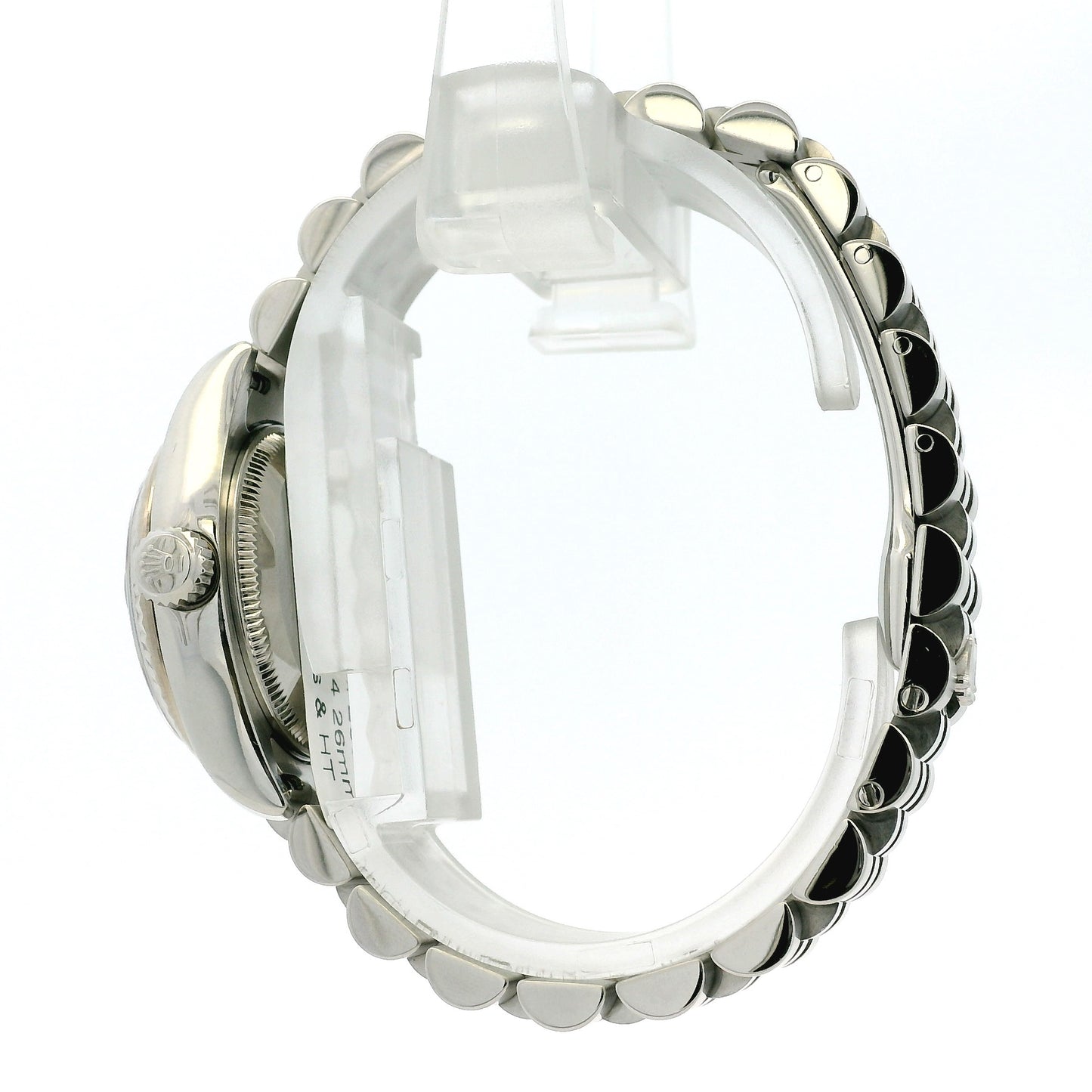 Rolex 179174 Datejust Stainless Steel and White Gold Black Dial Watch