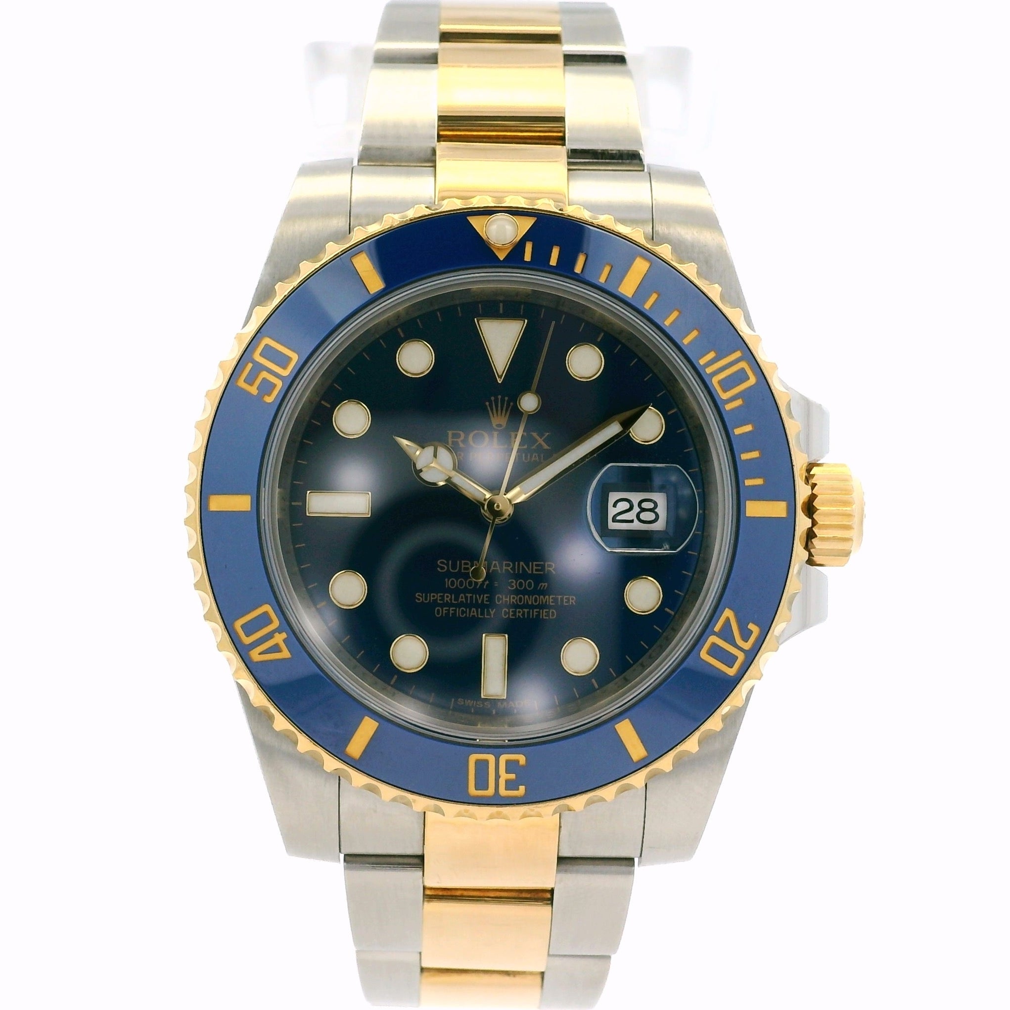 Rolex 116613LB Submariner 18k Yellow Gold and Stainless Steel Watch