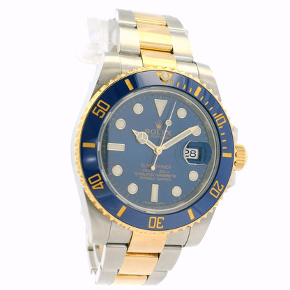Rolex 116613LB Submariner 18k Yellow Gold and Stainless Steel Watch