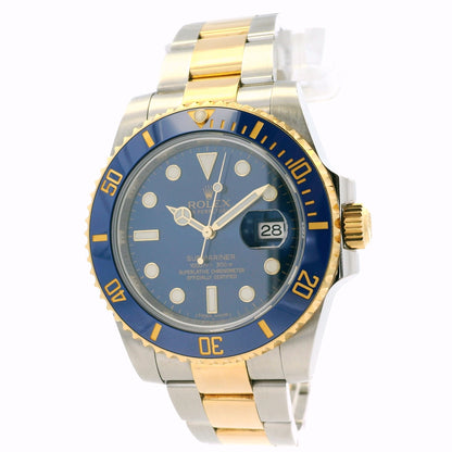 Rolex 116613LB Submariner 18k Yellow Gold and Stainless Steel Watch
