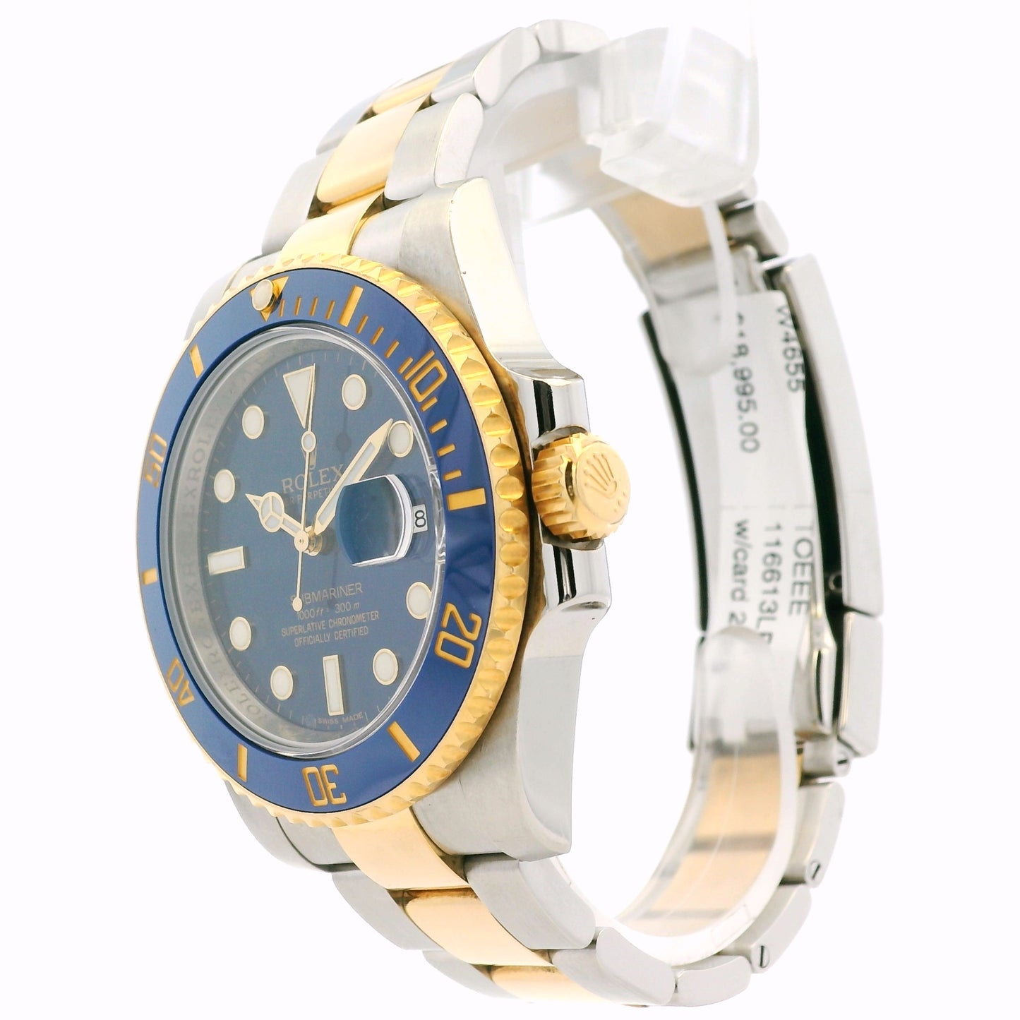 Rolex 116613LB Submariner 18k Yellow Gold and Stainless Steel Watch