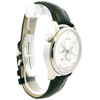 Jaeger Le Coultre Q1428421 Master Geographic Stainless Steel Watch