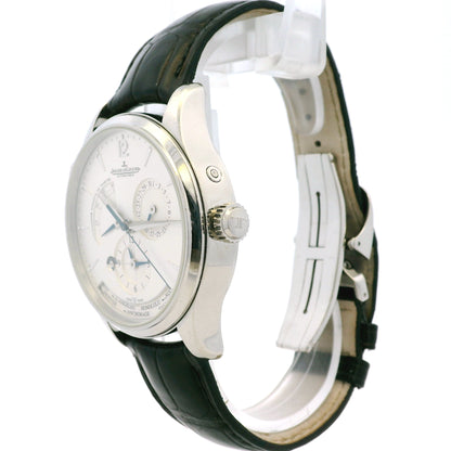 Jaeger Le Coultre Q1428421 Master Geographic Stainless Steel Watch