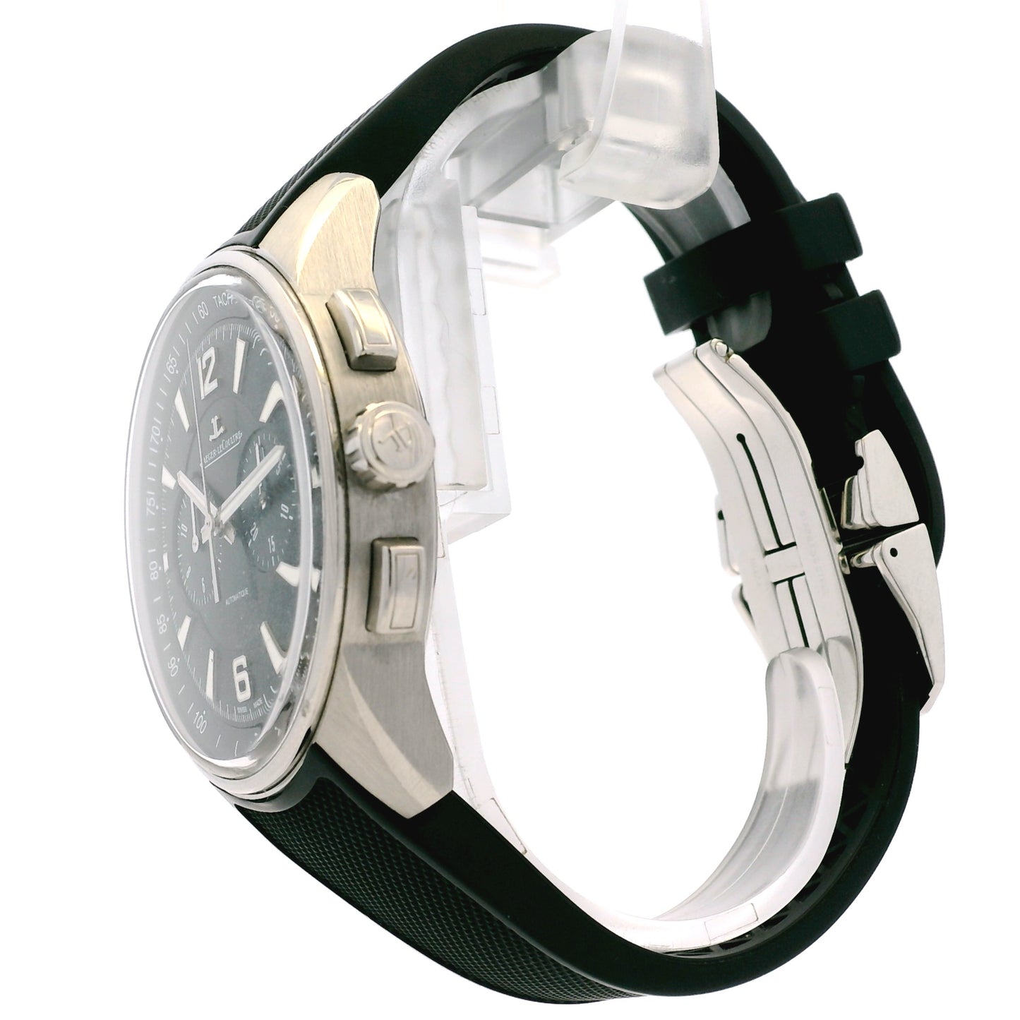 Jaeger Le Coultre Q9028471 Polaris Stainless Steel Black Dial Watch