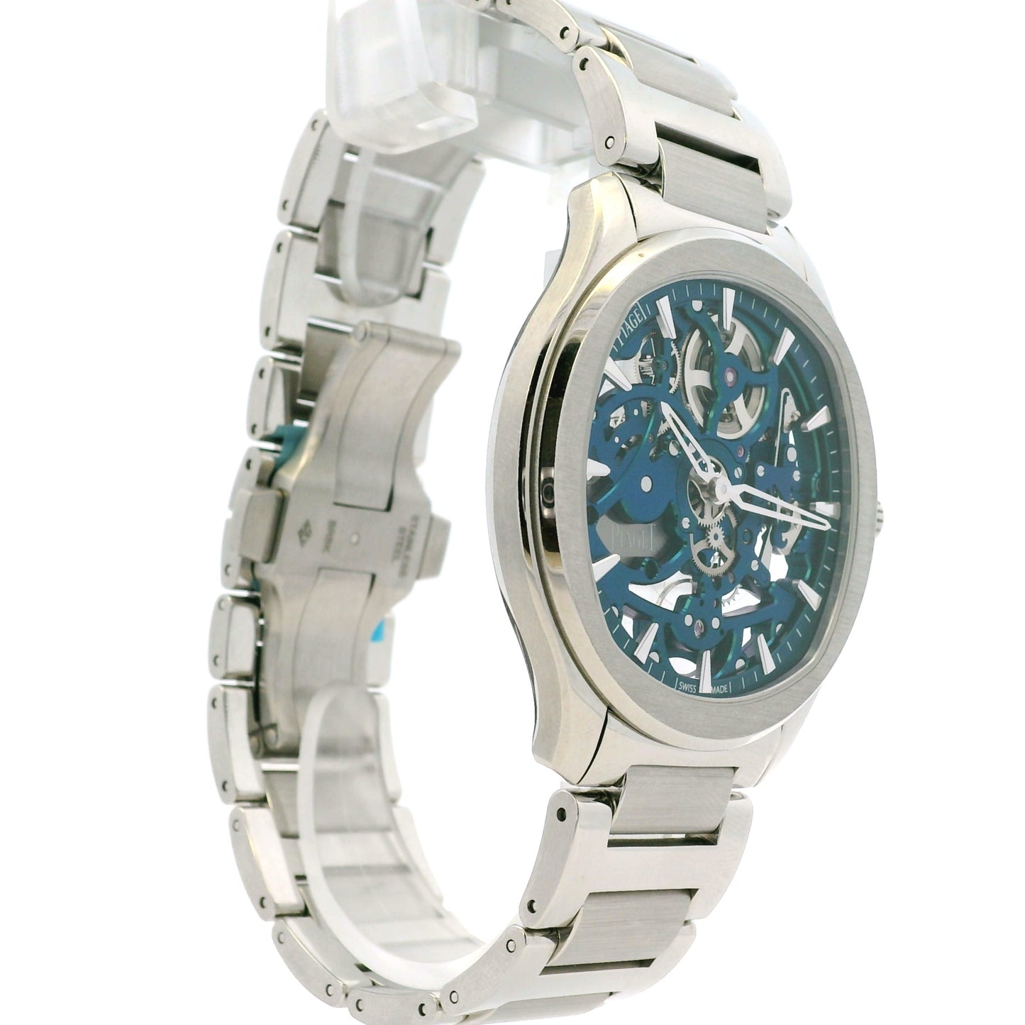Piaget G0A47008 Polo Skeleton Stainless Steel Green Dial Watch