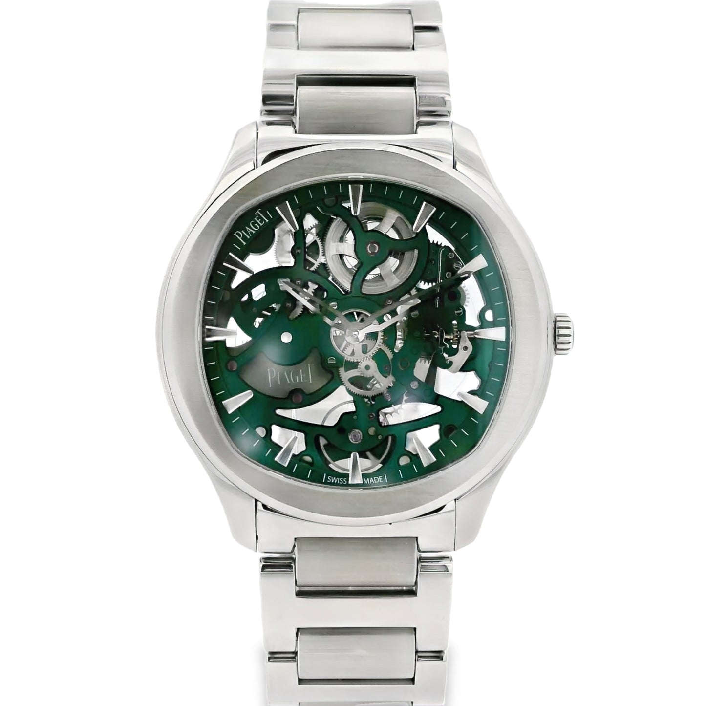 Piaget G0A47008 Polo Skeleton Stainless Steel Green Dial Watch