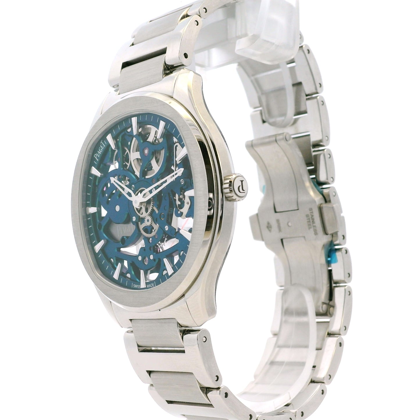 Piaget G0A47008 Polo Skeleton Stainless Steel Green Dial Watch