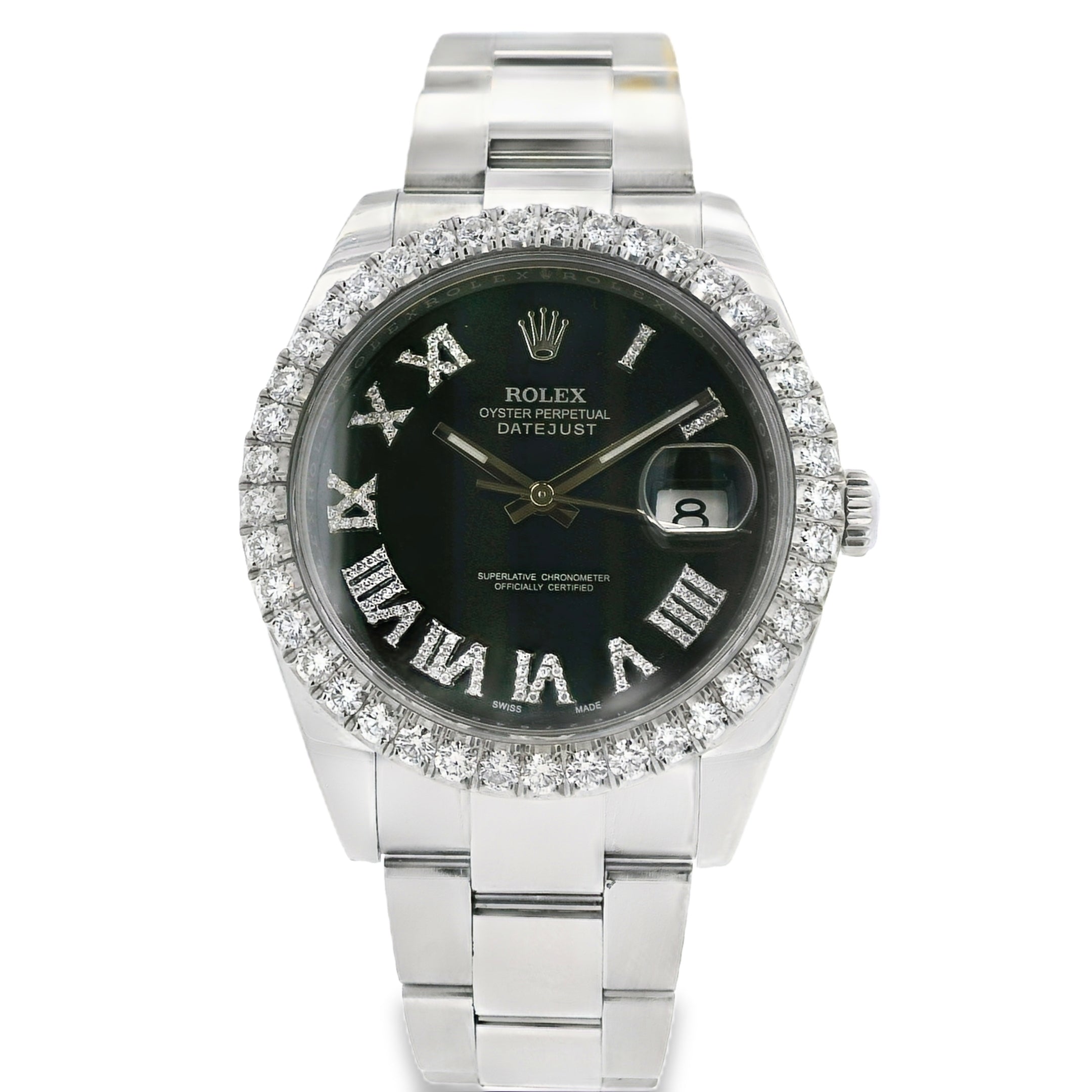 Rolex 126300 Aftermarket Datejust on Oyster Bracelet Watch