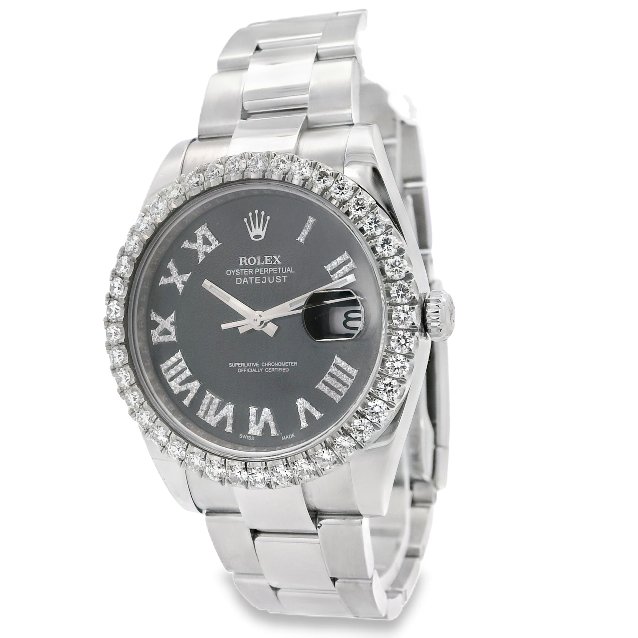 Rolex 126300 Aftermarket Datejust on Oyster Bracelet Watch