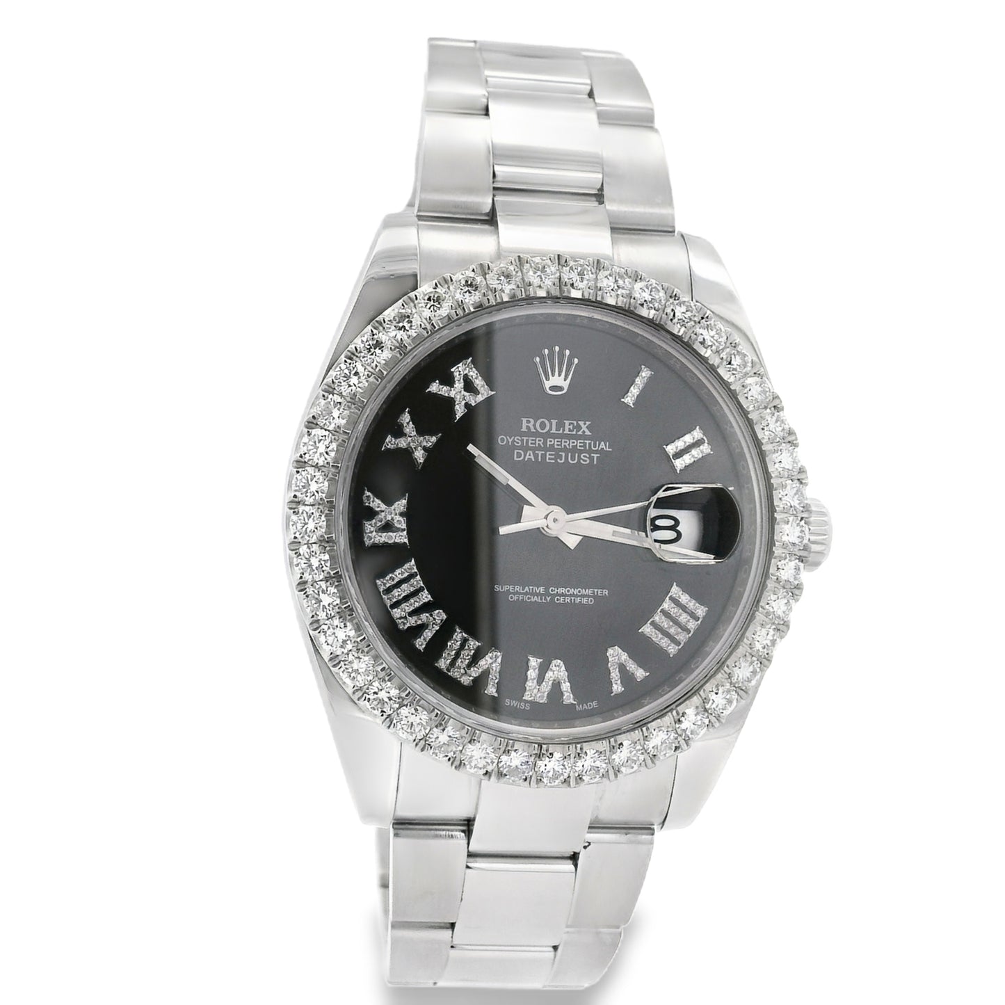 Rolex 126300 Aftermarket Datejust on Oyster Bracelet Watch