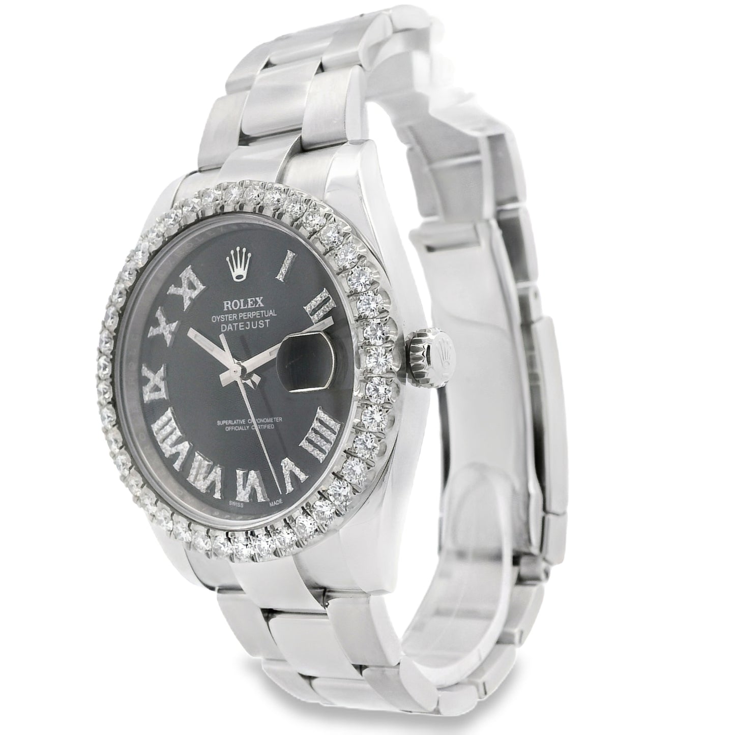 Rolex 126300 Aftermarket Datejust on Oyster Bracelet Watch