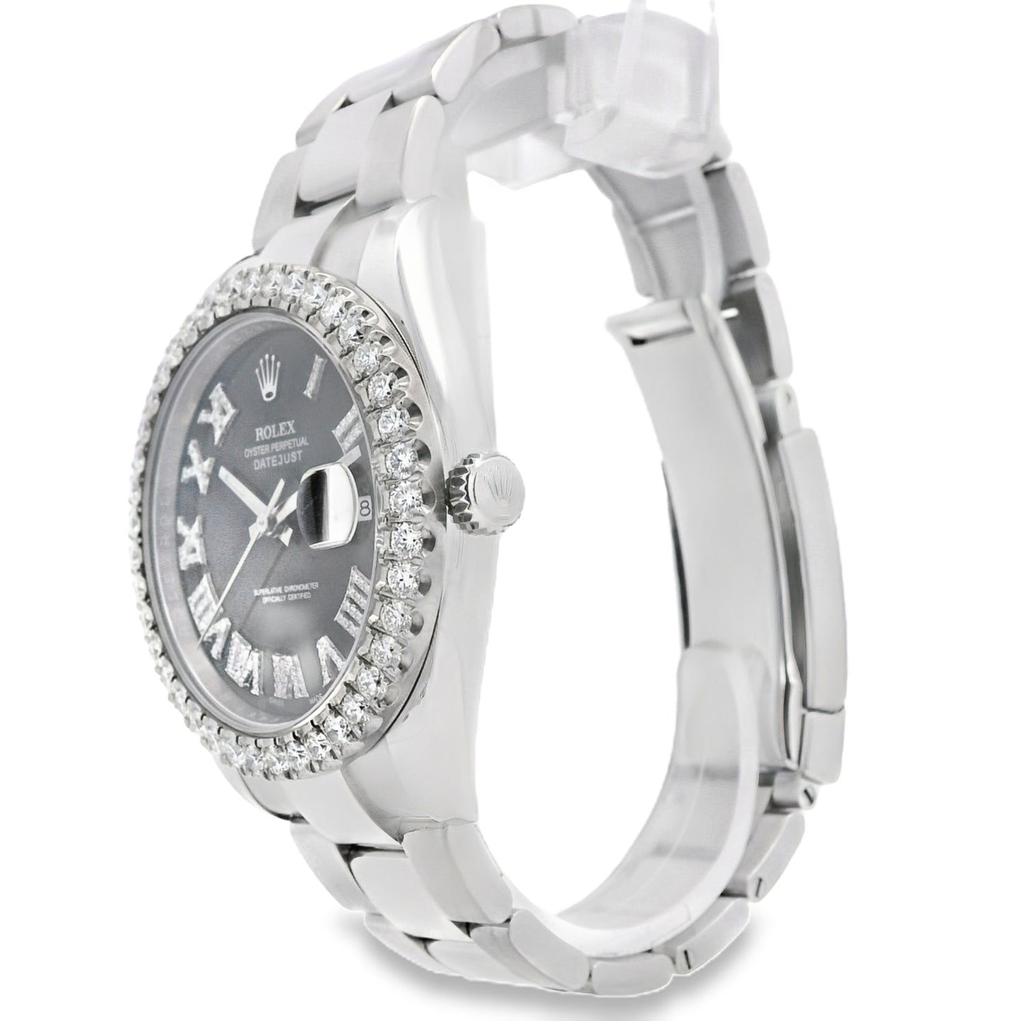 Rolex 126300 Aftermarket Datejust on Oyster Bracelet Watch