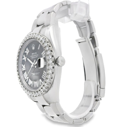 Rolex 126300 Aftermarket Datejust on Oyster Bracelet Watch