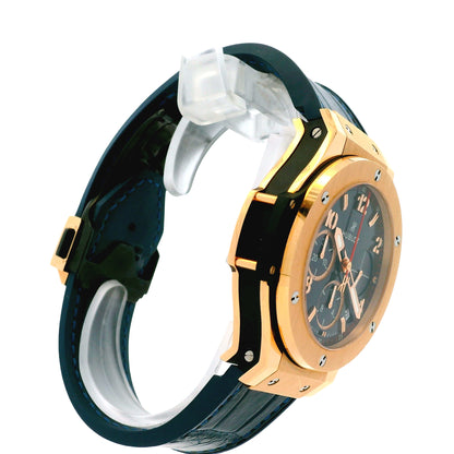 Hublot 18k Rose Gold Big Bang 34.1.PX.130.RX 44mm with Black Dial Watch