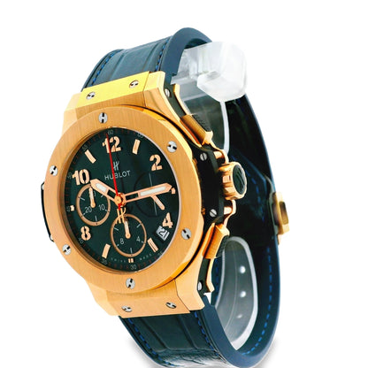 Hublot 18k Rose Gold Big Bang 34.1.PX.130.RX 44mm with Black Dial Watch