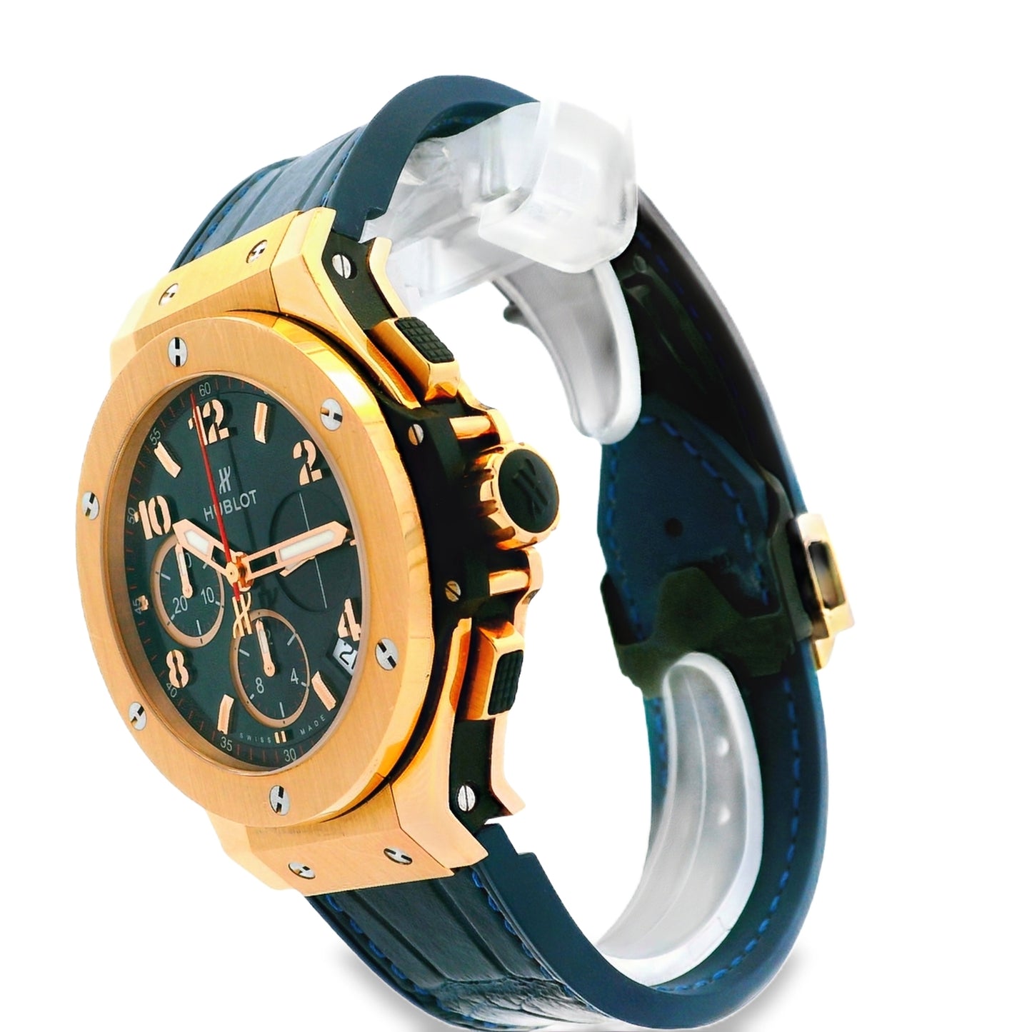 Hublot 18k Rose Gold Big Bang 34.1.PX.130.RX 44mm with Black Dial Watch