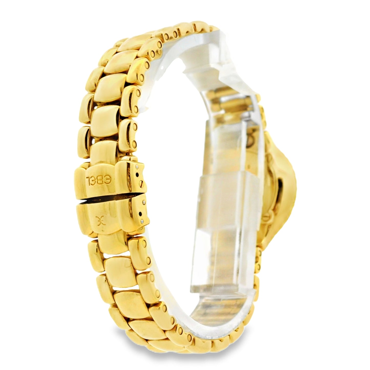 Ebel Beluga 18k Yellow Gold 24mm Mother of Pearl Dial with Diamond Bezel Watch