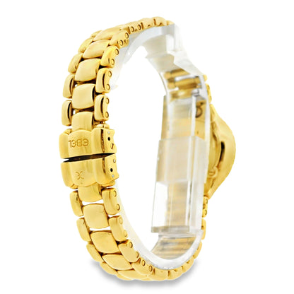 Ebel Beluga 18k Yellow Gold 24mm Mother of Pearl Dial with Diamond Bezel Watch