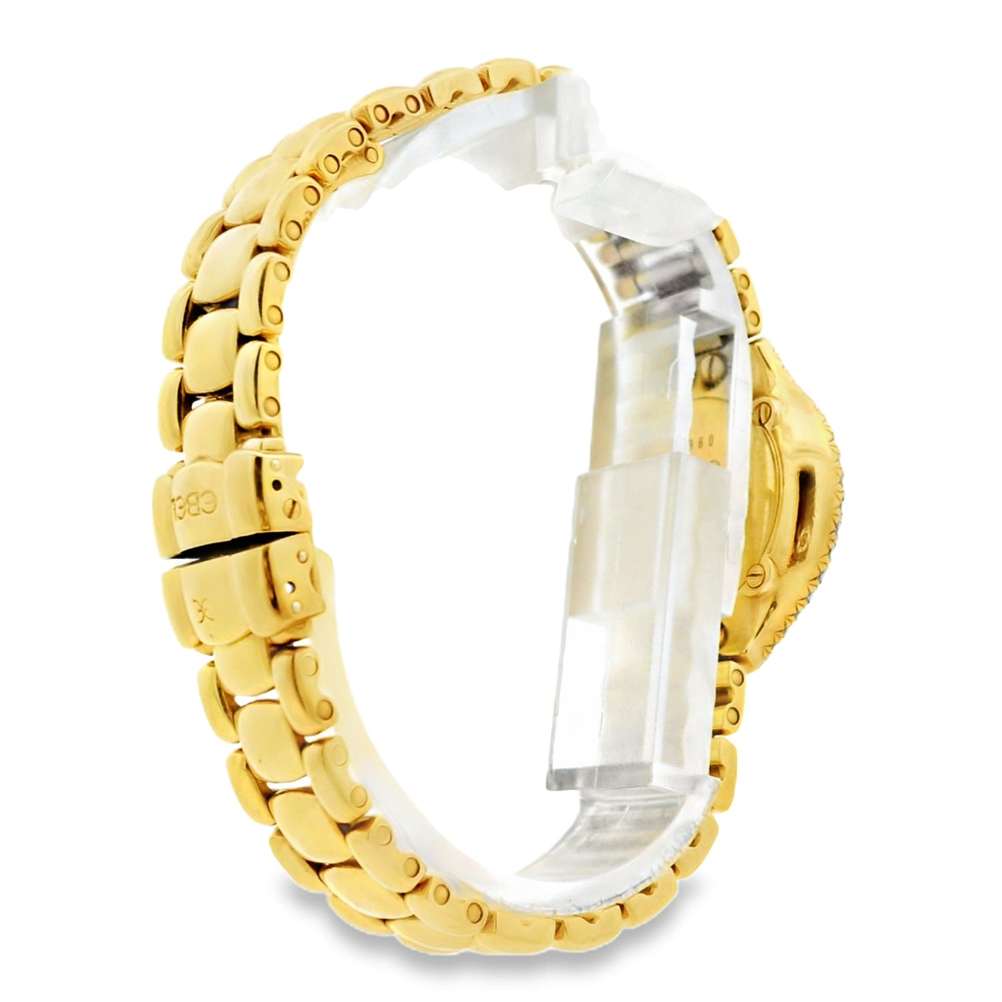 Ebel Beluga 18k Yellow Gold 24mm Mother of Pearl Dial with Diamond Bezel Watch