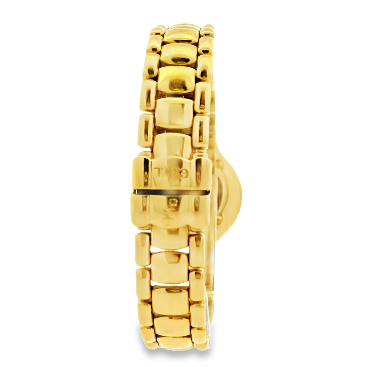 Ebel Beluga 18k Yellow Gold 24mm Mother of Pearl Dial with Diamond Bezel Watch