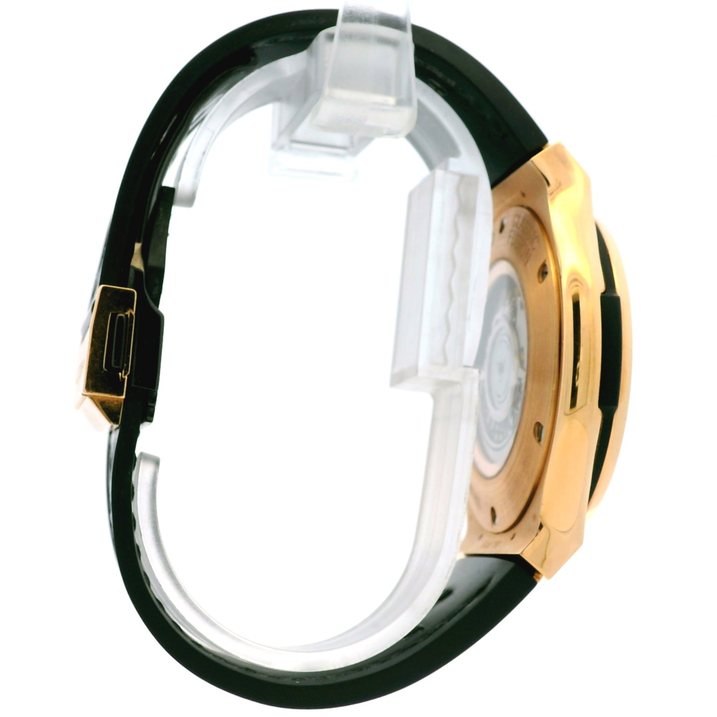 Hublot 18k Rose Gold 42mm Classic Fusion Racing Grey Dial and Black Leather Strap Watch