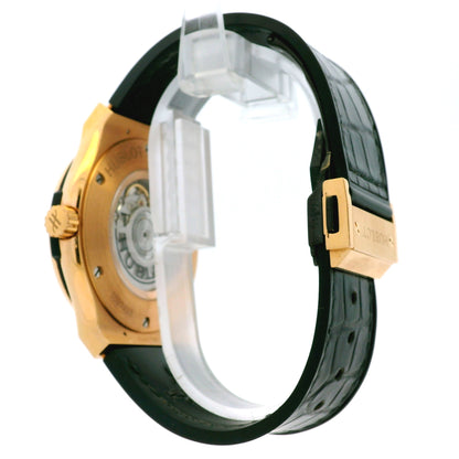Hublot 18k Rose Gold 42mm Classic Fusion Racing Grey Dial and Black Leather Strap Watch